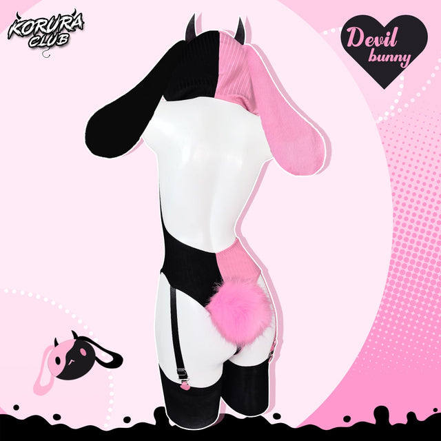 Heart Pattern Two-Tone Bunny KO129