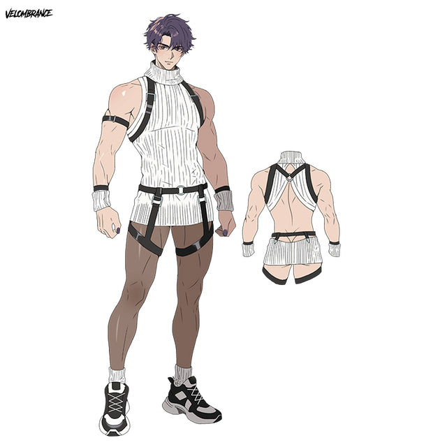 Velombrance Backless sweater(5-Piece Set) AS38