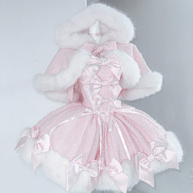 Christmas Pink Bow Dress SD89