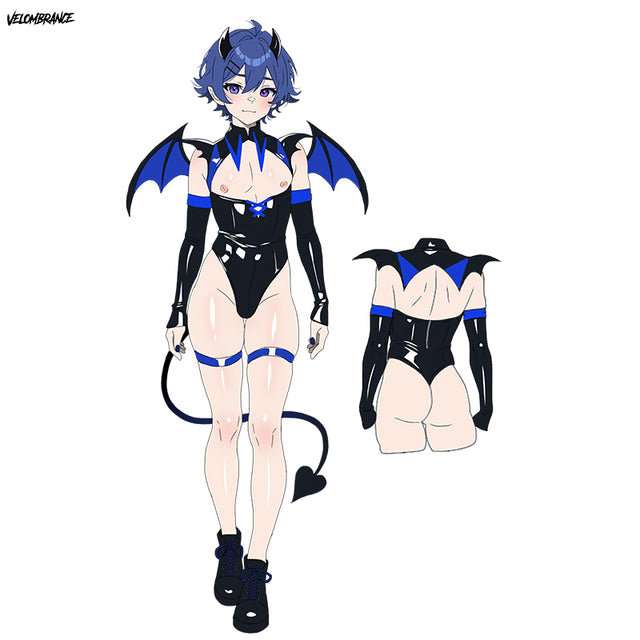 Velombrance Cosplay Dark Horn Succubus Costume (5-Piece Set) AS04