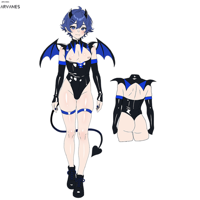 Arvanes Pre-Order Cosplay Dark Horn Succubus Costume (5-Piece Set) AS04
