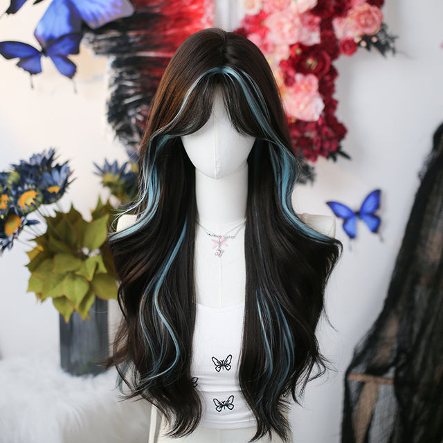 Color Matching Long Curly Wig KW263