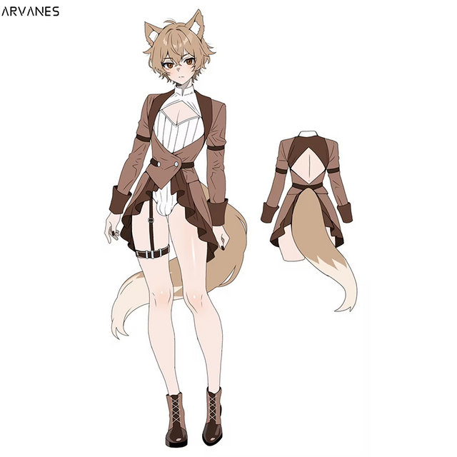 Arvanes Pre-Order Puppy Wolf Bodysuit (4-Piece Set) AS44