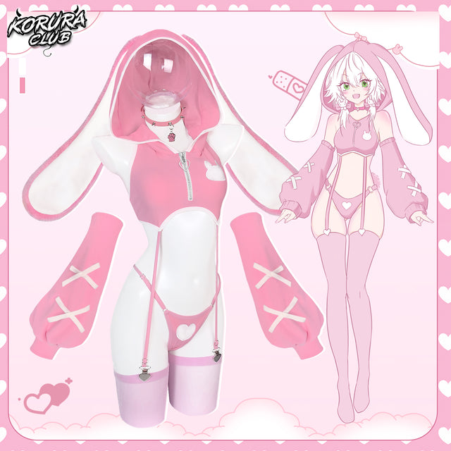 Pre-sale Bunny Cosplay Lingerie Vest Set KO157
