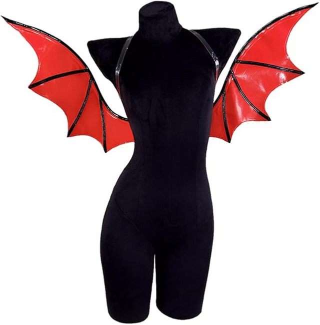 Cosplay Hot pink Bat Devil wings KR03