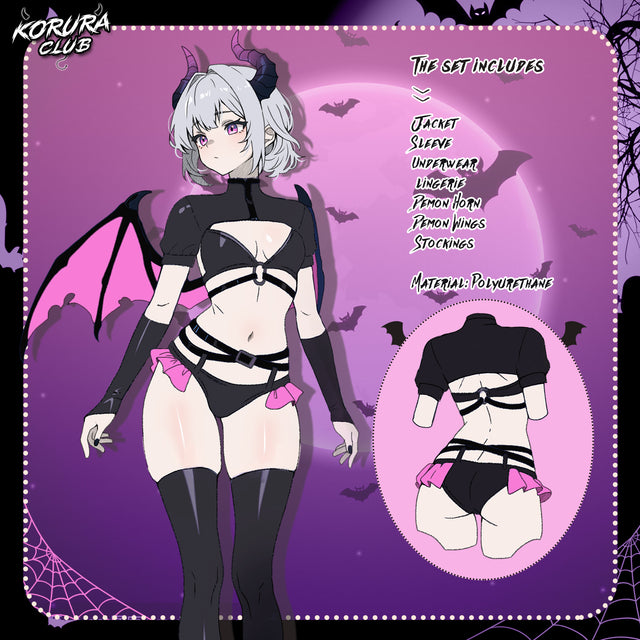 Pre-order Halloween Strappy Devil Set KO164