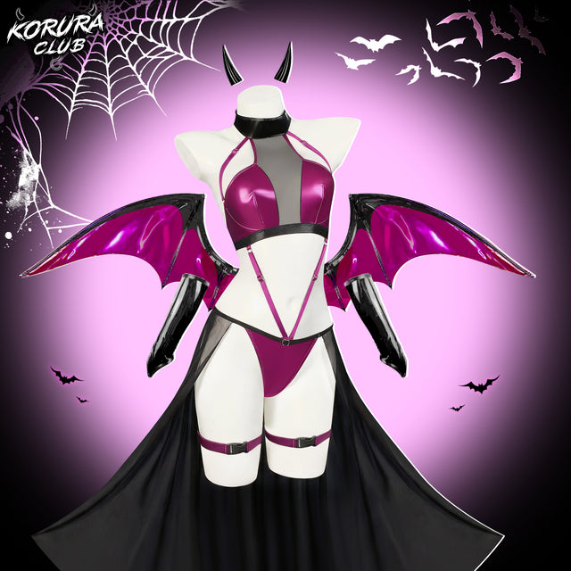 Lencería de súcubo de sombra para cosplay KO158