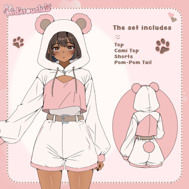 Pink Plys Bjørnesæt til Forudbestilling HD08