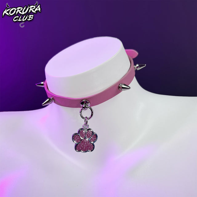 Punk Paw Tag Collar Leash KA09