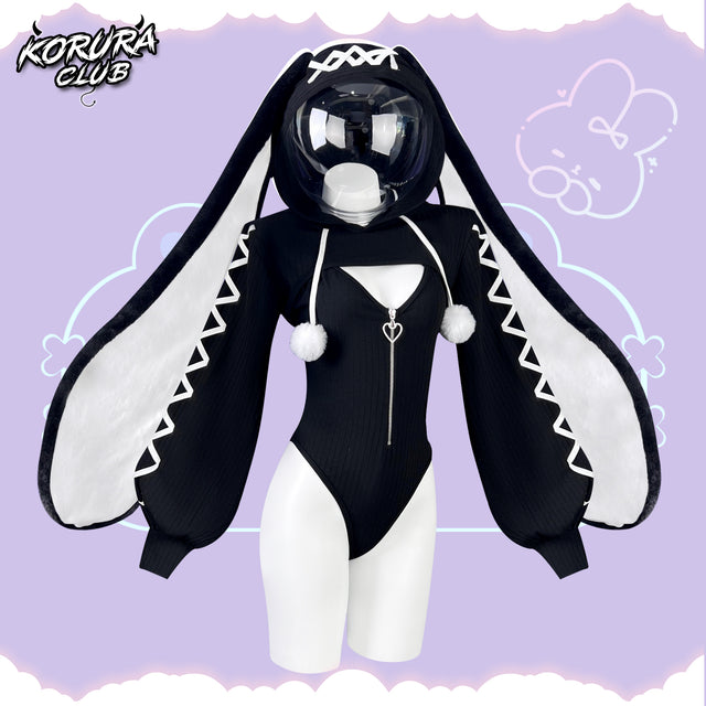 Cosplay Heart-Lock Floppy Bunny Jumpsuit KO103