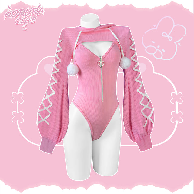Cosplay Heart-Lock Floppy Bunny Jumpsuit KO103