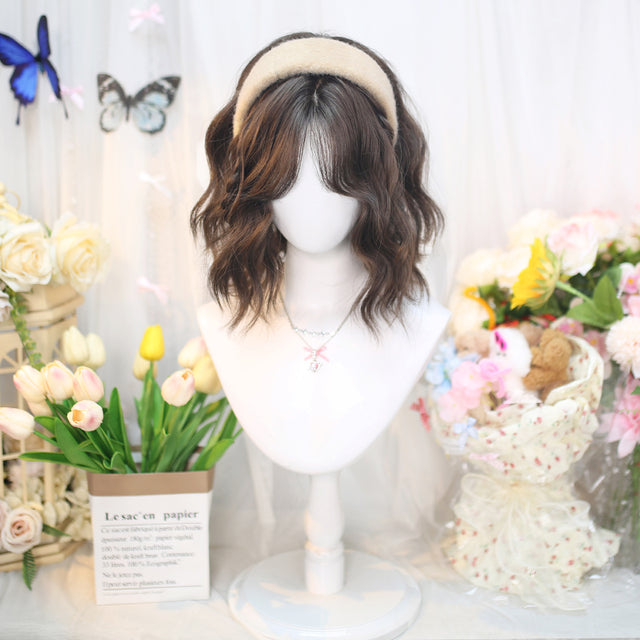 Mixed Color Short Curly Wig KW254