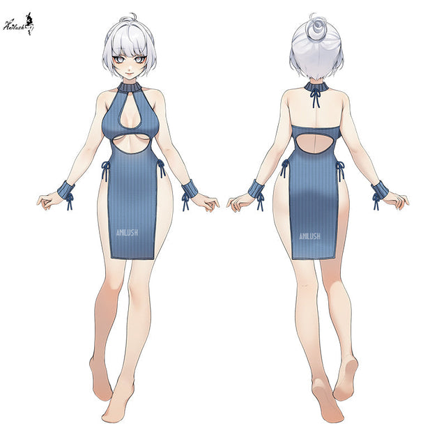 CHILL KNIT MUSE DRESS AH022