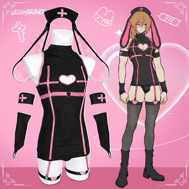 Pre-sale Velombrance Sweetheart Bunny Nurse Dress AS49