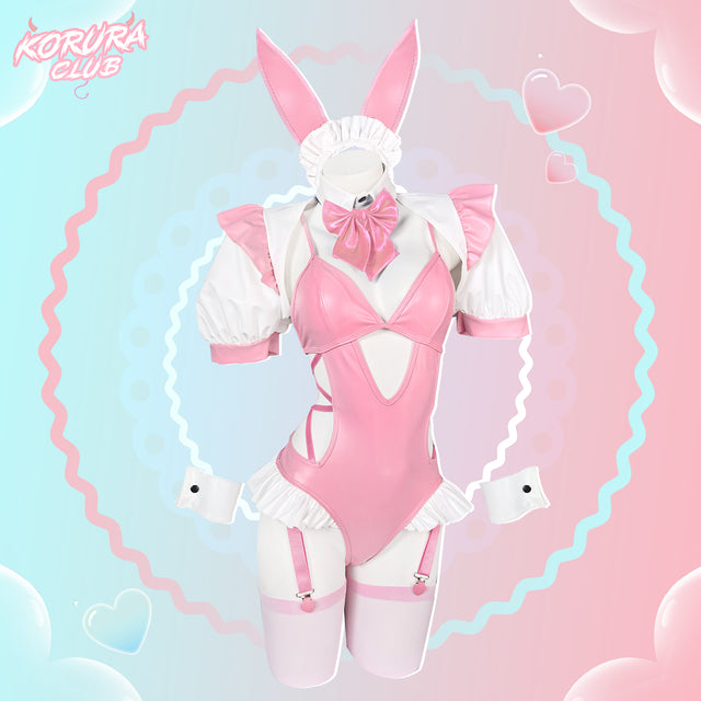Cosplay Pink Bunny Maid Lingerie KO137