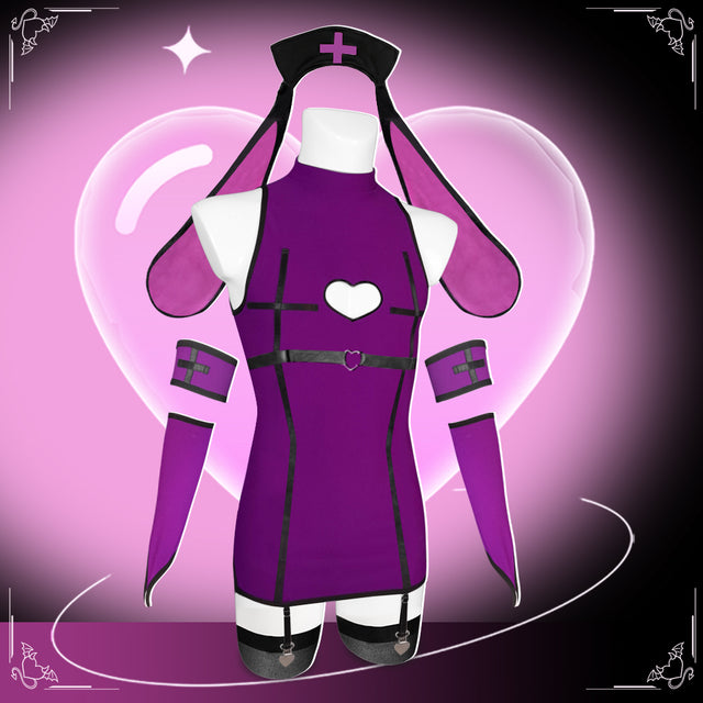 Velombrance Sweetheart Bunny Nurse Dress AS49 (8-Piece Set)