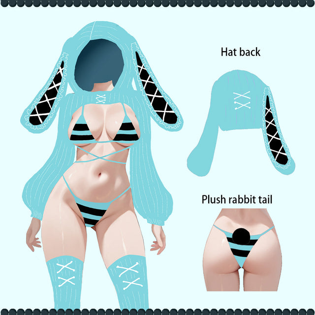 Striped Bunny Knitwear KO100
