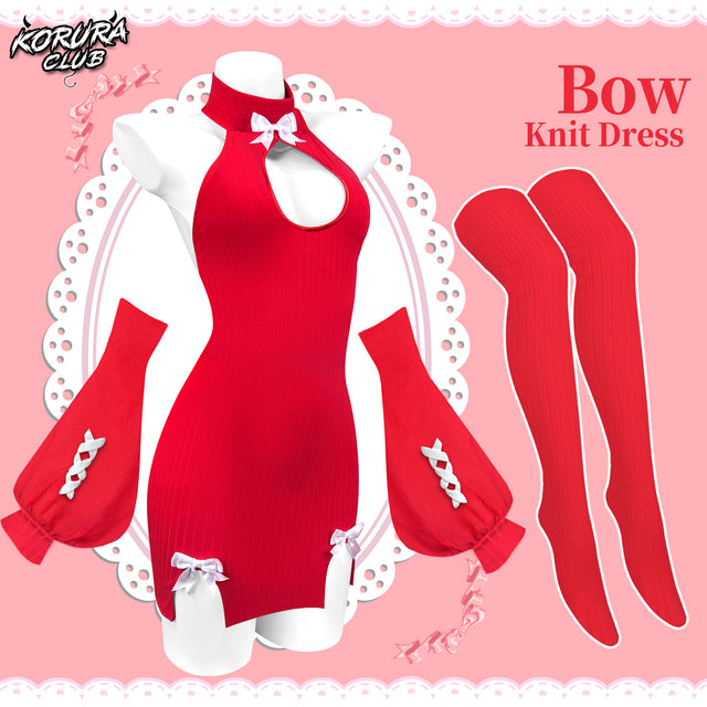 Red Cute Bow sweater MG03