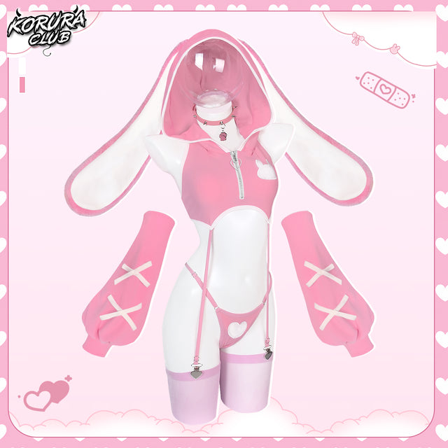 Pre-sale Bunny Cosplay Lingerie Vest Set KO157