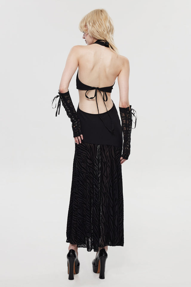 Lace Mesh Mermaid Dress HK013