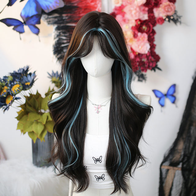 Color Matching Long Curly Wig KW263