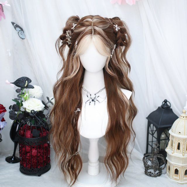 Mixed Color Long Curly Wig KW262
