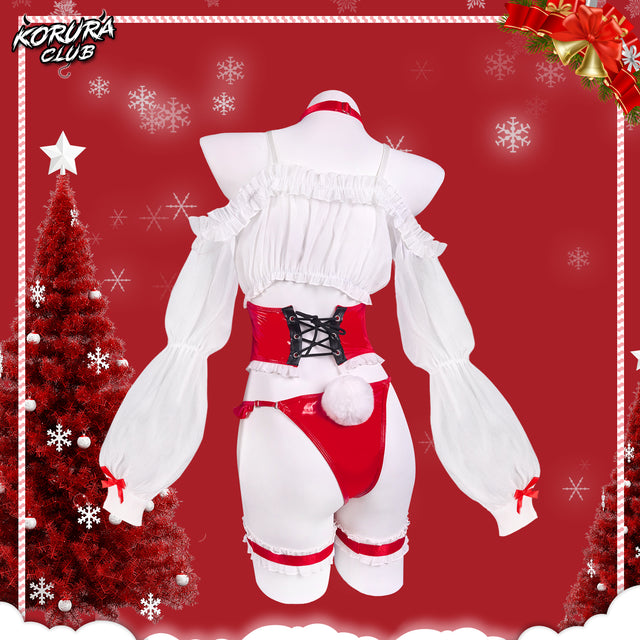 Pre- sale Christmas Red & White Bunny Costume KO174