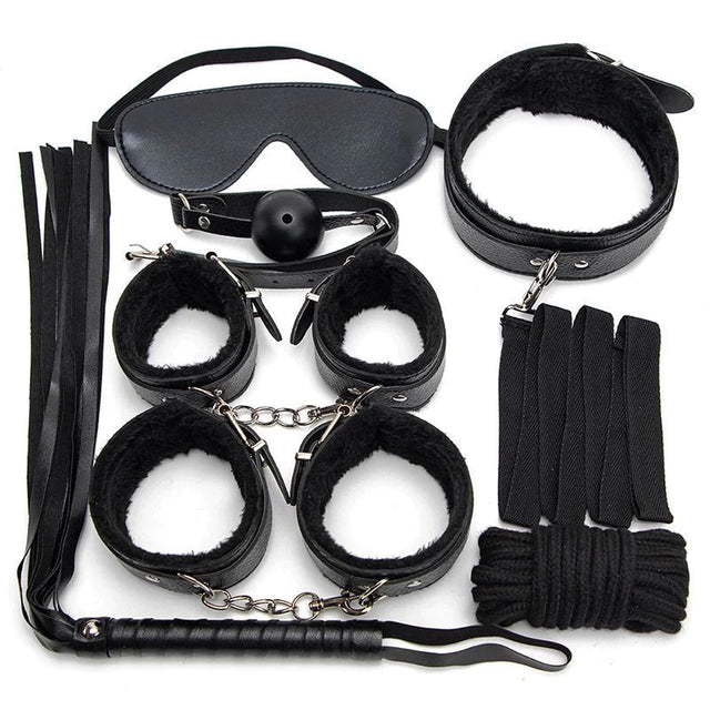 Pu Handcuffs And Shackles Props KP01