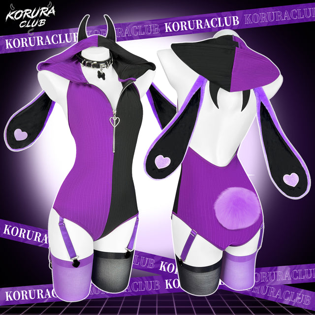 Heart Pattern Two-Tone Bunny KO129