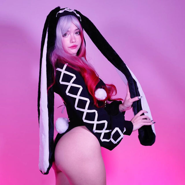 Cosplay Heart-Lock Floppy Bunny Jumpsuit KO103