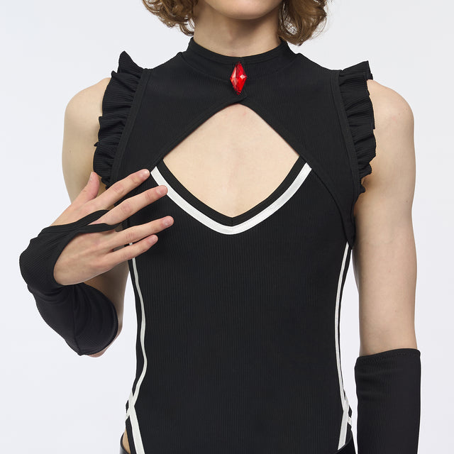 Velombrance Belted Cheongsam (5-Piece Set) AS56