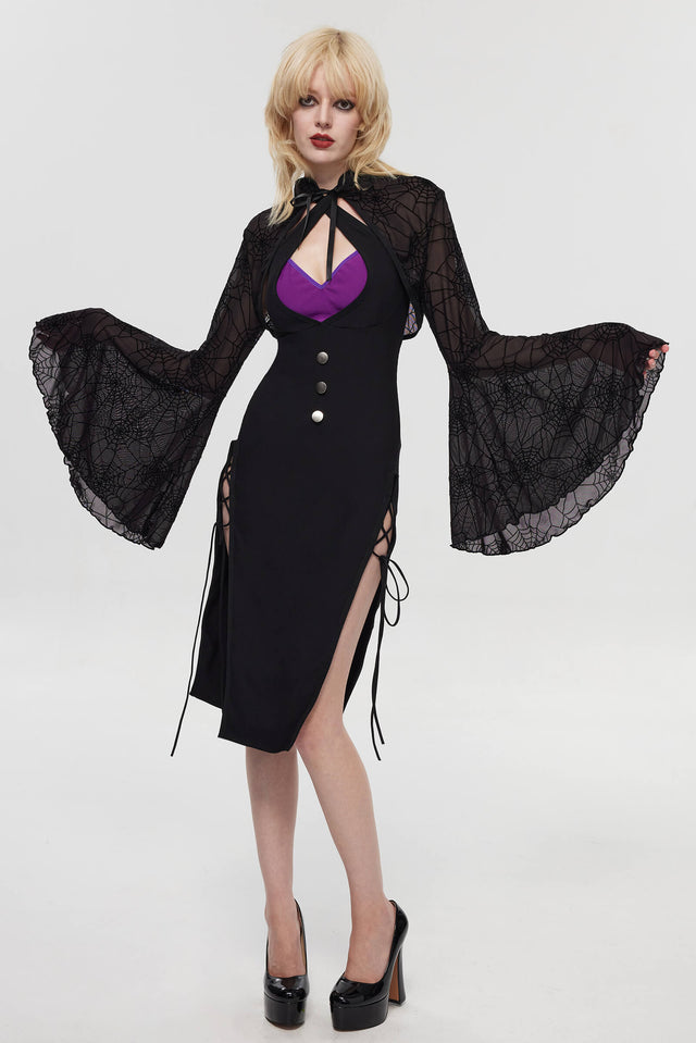 Pre-Sale Gothic Lace Spider Lingerie Set (2-Piece) HK003
