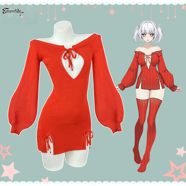 BUTTERFLY KNOT V-NECK DRESS SR06