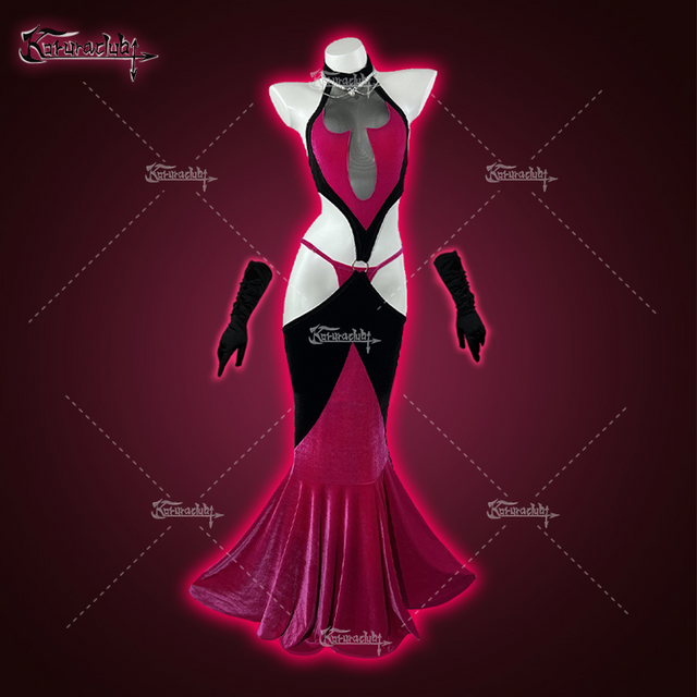 Halloween Flame Witch Dress KO29(3-Piece Set)