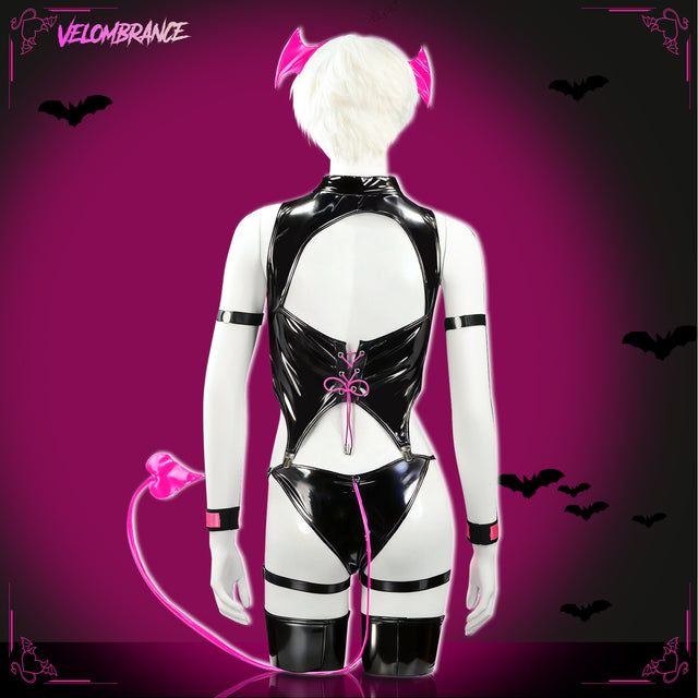 Velombrance Cosplay Devil Bodysuit (7-Piece Set) AS32