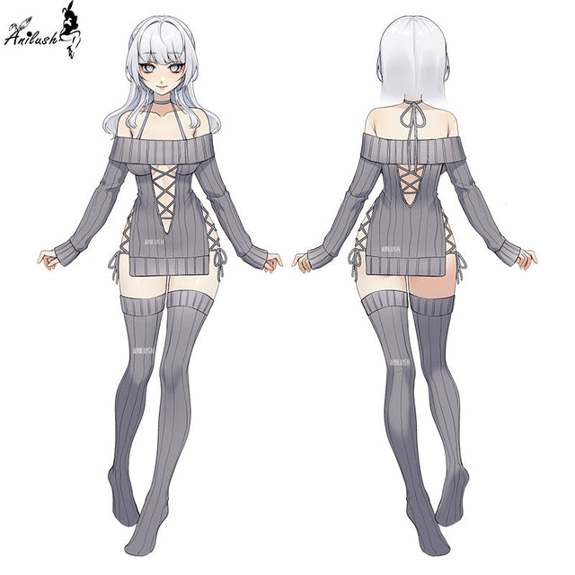SOFT WHISPERS KNIT DRESS AH002
