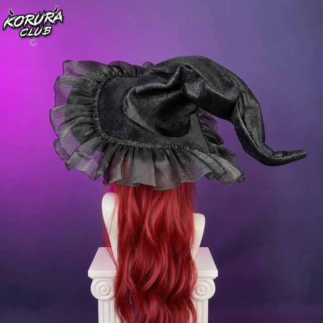 Halloween Lace-Trimmed Witch Hat HH05
