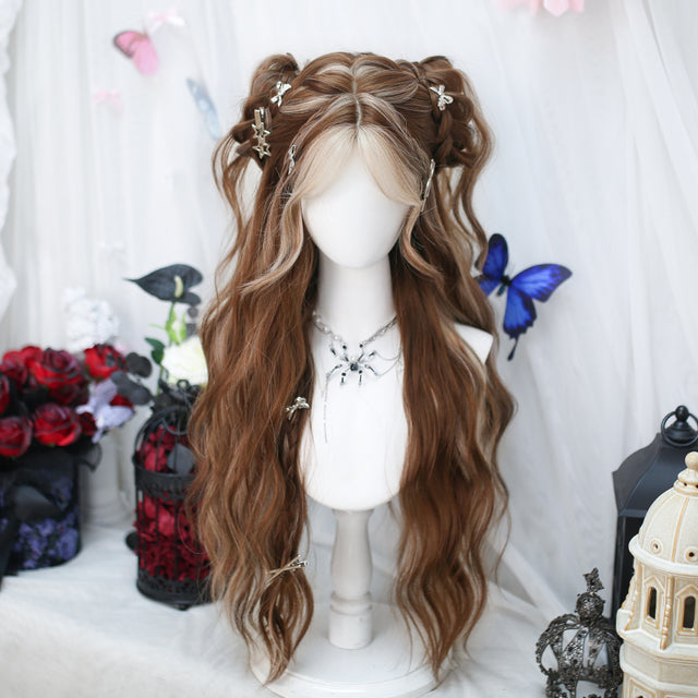 Mixed Color Long Curly Wig KW262