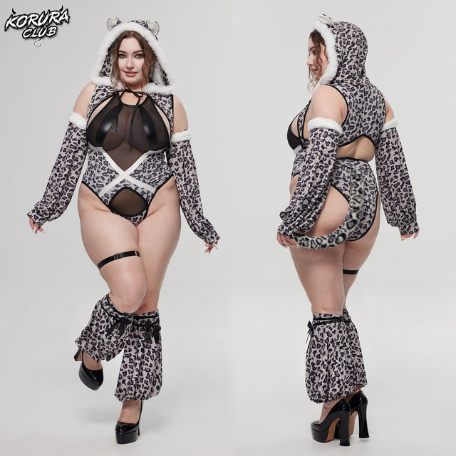 Snow Leopard Cosplay Bodysuit KO149