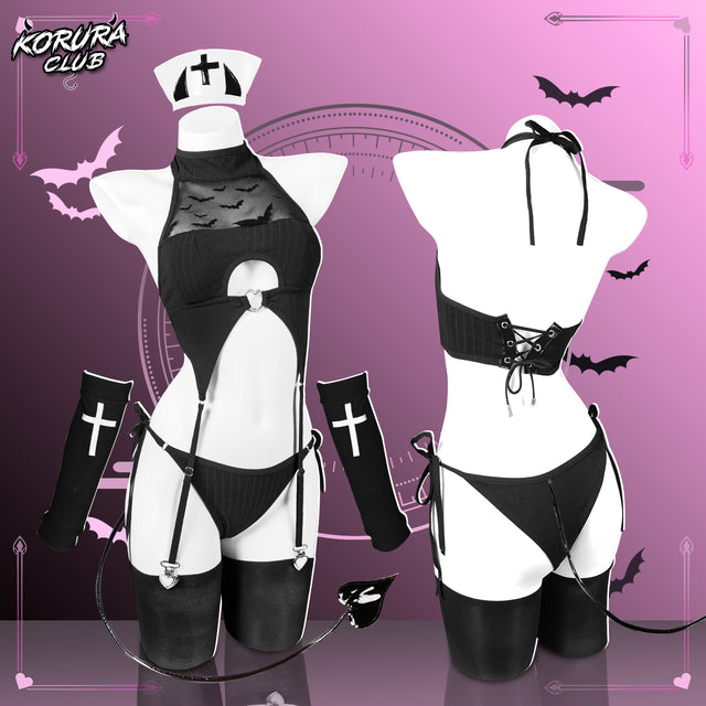 Pre-sale Cosplay Bat Nurse Lingerie KO142