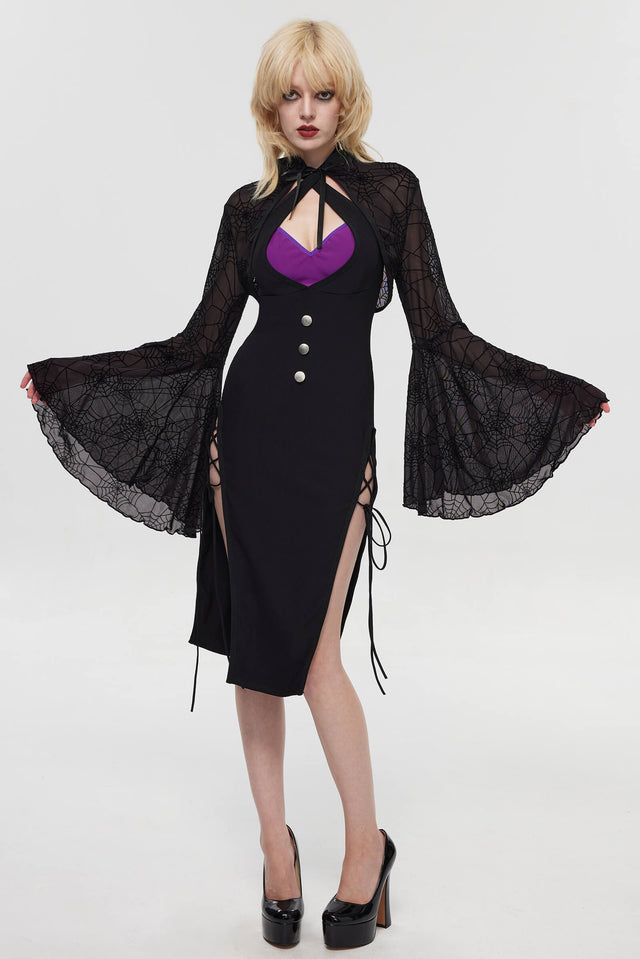 Pre-Sale Gothic Lace Spider Lingerie Set (2-Piece) HK003