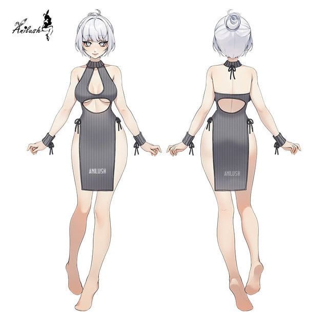 CHILL KNIT MUSE DRESS AH022