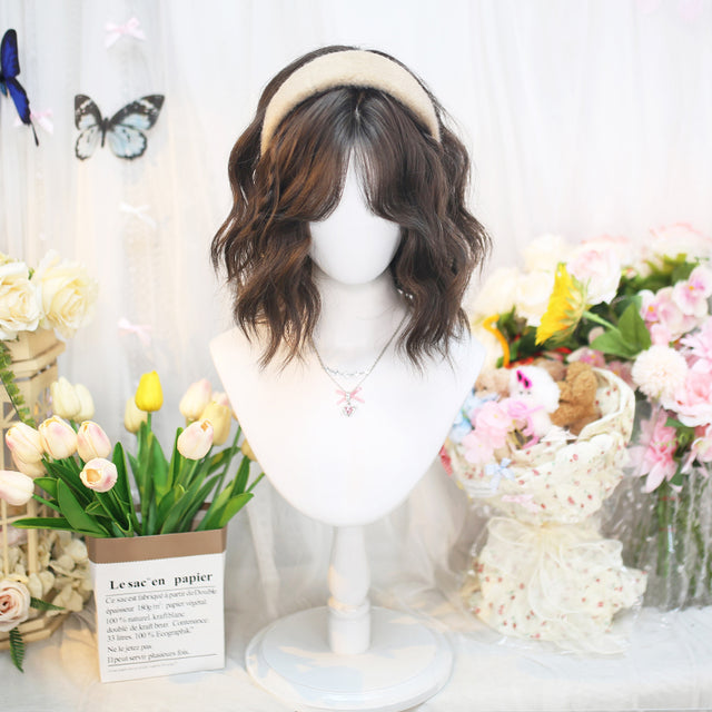 Mixed Color Short Curly Wig KW254