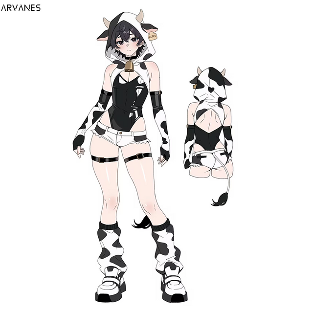 Arvanes Pre-Order Cow Bodysuit (6-Piece Set) AS42