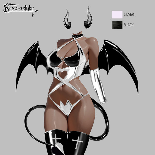 Cosplay Devil of Lust Succubus Lingerie KO69 (6-Piece Set) – Version 2