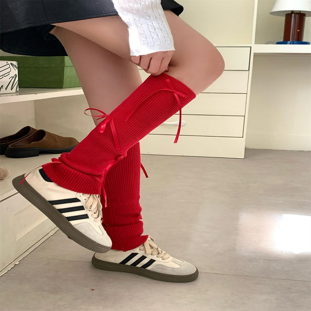 Bow Cuffs Leg Warmers CB02