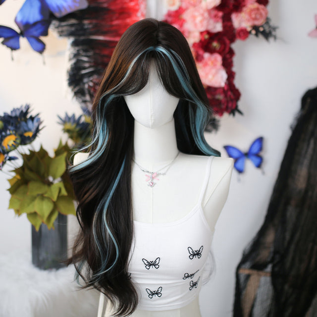 Color Matching Long Curly Wig KW263