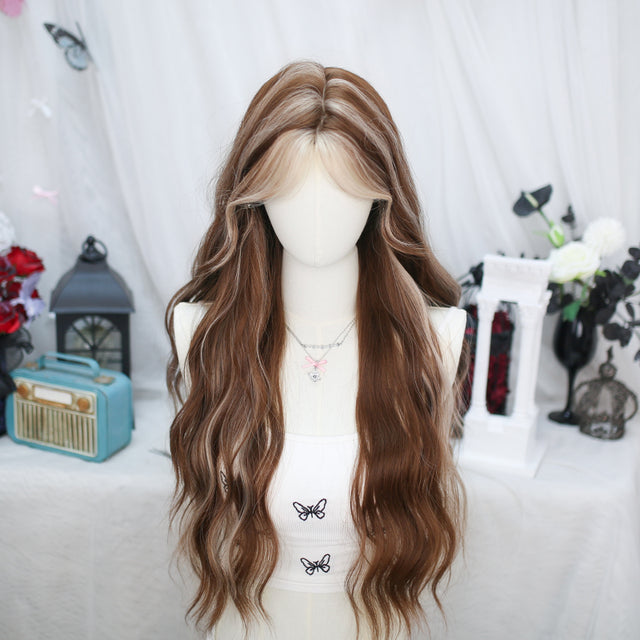 Mixed Color Long Curly Wig KW262