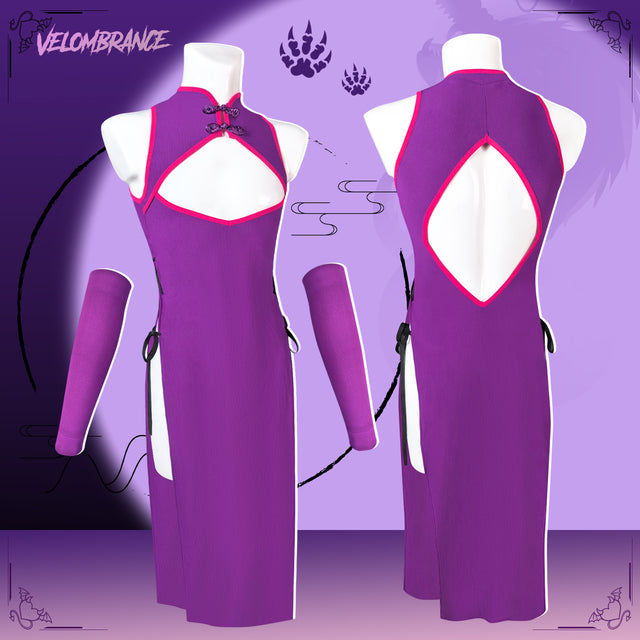 Velombrance Dragon Demon Cheongsam (4-Piece Set) AS57