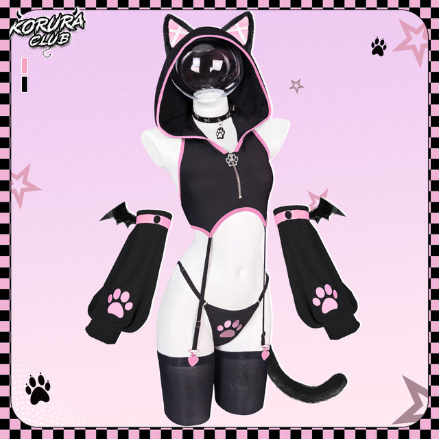 Pre-sale Cat Cosplay Lingerie Vest Set KO156